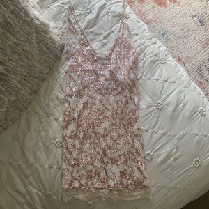 FP Sparkly Mini Slip Dress